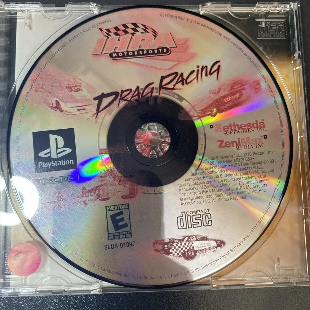 IHRA Motorsports Drag Racing (Sony PlayStation 1, 2001) CIB Ps1